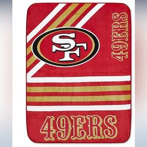 NFL 49ers Red and Gold Blanket